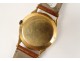 Wristwatch 18 carat gold Dermont Incabloc Swiss leather watch twentieth