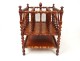 Magazine rack holder mahogany partitions Napoleon III nineteenth century magazine rack
