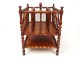 Magazine rack holder mahogany partitions Napoleon III nineteenth century magazine rack