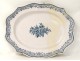 Earthenware dish northern France decor Bérain eighteenth bouquet flowers