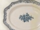 Earthenware dish northern France decor Bérain eighteenth bouquet flowers