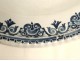 Round earthenware dish Rouen Nord France rose flowers Bérain eighteenth