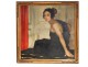 HST table portrait woman dancer Bolshoi Moscow Russian School painting 19th