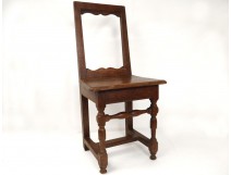 Lorraine chair antique oak french flesh seventeenth century