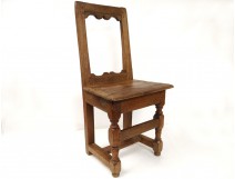 Lorraine chair antique oak french flesh seventeenth century