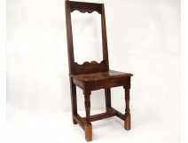 Lorraine chair antique oak french flesh seventeenth century