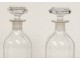 Pair cut crystal liquor decanters Baccarat St. Louis glass nineteenth century