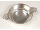 Bowl with metal earrings antique silver bowl palms french twentieth century