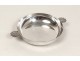 Bowl with metal earrings antique silver bowl palms french twentieth century