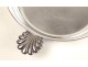 Bowl with metal earrings antique silver bowl palms french twentieth century