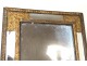 Louis XIV mirror glazing beads embossed copper gilt ice bizautée nineteenth