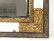Louis XIV mirror glazing beads embossed copper gilt ice bizautée nineteenth
