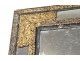Louis XIV mirror glazing beads embossed copper gilt ice bizautée nineteenth