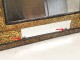 Louis XIV mirror glazing beads embossed copper gilt ice bizautée nineteenth
