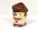 Tobacco jar slip character man monocle gentleman horse nineteenth
