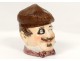 Tobacco jar slip character man monocle gentleman horse nineteenth
