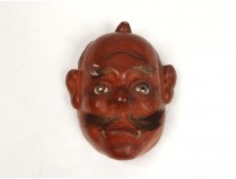 Noh theater mask polychrome demon Gigaku O-Edo Japan beshimi mask nineteenth