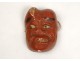 Noh theater mask polychrome demon Gigaku O-Edo Japan beshimi mask nineteenth