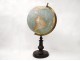 Globe world map Larochette Bonnefont Paris blackened wood XIXth
