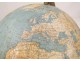 Globe world map Larochette Bonnefont Paris blackened wood XIXth