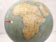 Globe world map Larochette Bonnefont Paris blackened wood XIXth