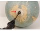 Globe world map Larochette Bonnefont Paris blackened wood XIXth