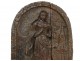 Wood carved panel Alsace town wife Angelus bell Schalbach 15th-16th