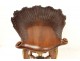 Stool seat cave carved rococo gilt shell stool nineteenth