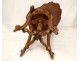 Stool seat cave carved rococo gilt shell stool nineteenth