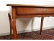 Great table Louis XV desk cherry feet cabaret deer eighteenth century