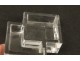 Pair of cut crystal salt Baccarat France saltcellar twentieth century