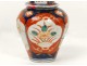 Imari porcelain covered jar vase flowers landscape nineteenth century Japan
