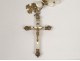 Rosary travel dizainier sterling silver pearl rosary nineteenth century
