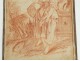 Blood drawing portrait peasant women farm barrel drawing nineteenth