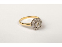Diamond Engagement Ring 0.40 pink solid gold diamond ring twentieth century ct