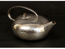 Silver plated tea house teapot Gallia Christofle France twentieth century