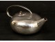 Silver plated tea house teapot Gallia Christofle France twentieth century