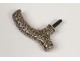 Knob cane sterling silver flowers foliage antique french pommel nineteenth