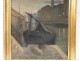 HST table landscape port docks marine Nantes church Abel Hervé painting XIX