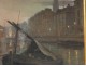 HST table landscape port docks marine Nantes church Abel Hervé painting XIX