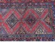 Old carpet knotted Persian Iran signed antique twentieth century wool carpet