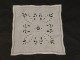 Métis former linen doily embroidery cut flowers foliage french mat twentieth