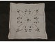 Métis former linen doily embroidery cut flowers foliage french mat twentieth