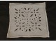 Métis former linen doily embroidery cut flowers foliage french mat twentieth