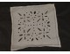 Métis former linen doily embroidery cut flowers foliage french mat twentieth