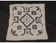 Doily antique linen embroidery antique french cut up mat twentieth century