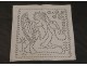 Antique linen doily embroidery cut angel harp garden flowers twentieth century