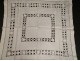 Large center table linen doily embroidery days old scale twentieth century