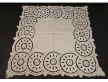 Large center table linen doily embroidery cut across twentieth day
