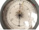 Barometer thermometer wood painted Foubert Optician Neuilly barometer eighteenth